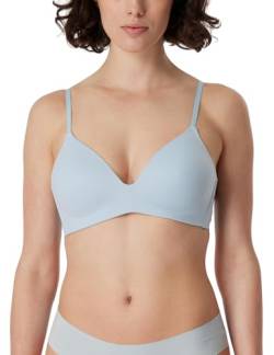 Schiesser Damen Bügel gepadded-Invisible Soft T-Shirt-BH, Bluebird_166568, 80B von Schiesser