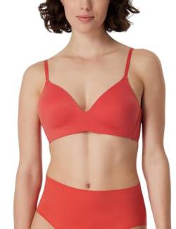 Schiesser Damen Bügel gepadded-Invisible Soft T-Shirt-BH, rot_166568, 70B von Schiesser