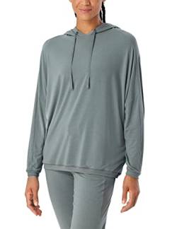 Schiesser Damen Hoodie Pyjamaoberteil, Jade, 44 von Schiesser