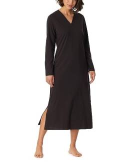 Schiesser Damen Klassisches 100% Baumwolle 125cm Länge-Comfort Nachthemd, anthrazit, 36 von Schiesser