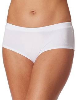 Schiesser Damen Panty Organic Cotton-Pure Rib Hipster-Höschen, Weiss_179884, 40 von Schiesser