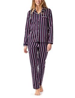 Schiesser Damen Pyjama Lang Pyjamaset, lila, 40 von Schiesser