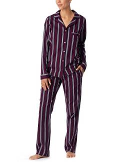 Schiesser Damen Pyjama Lang Pyjamaset, lila, 44 von Schiesser