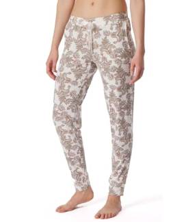 Schiesser Damen Schlafhose lang mit Bündchen Modal-Mix + Relax Pyjamaunterteil, Creme_175481, 40 von Schiesser