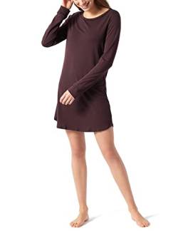 Schiesser Damen Sleepshirt 85cm Nachthemd, Burgund, 46 von Schiesser