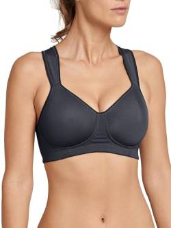 Schiesser Damen Softcup und Stützfunktion Active Sport-BH, anthrazit_161898, 70D von Schiesser