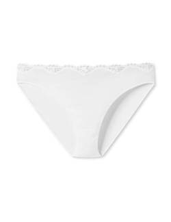 Schiesser Damen Taislip mit Spitze-Pure Cotton Taillenslip, Weiss_166636, 36 von Schiesser