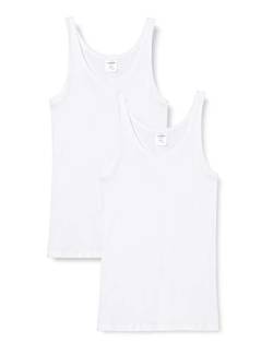 Schiesser Essentials Cotton Feinripp Shirt Doppelpack Uni weiß 205144/100 Größe L von Schiesser