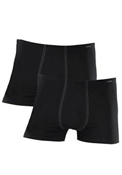 Schiesser Herren 2 PACK Boxershorts mit weichem Bund - Essentials, Schwarz_205222, 7/XL von Schiesser