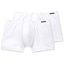 Schiesser Herren 2 PACK Boxershorts mit weichem Bund - Essentials, Weiss_205222, 6/ L von Schiesser