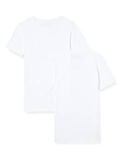 Schiesser Herren 2 PACK Unterhemd V-Ausschnitt mit Arm Bio Baumwolle - 95/5 Organic von Schiesser