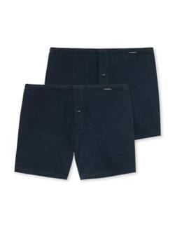 Schiesser Herren 2 Pack Boxershorts Baumwolle Jersey weich Unterwäsche, dunkelblau_180930, L (2er Pack) von Schiesser