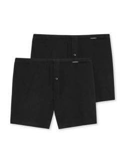 Schiesser Herren 2 Pack Boxershorts Baumwolle Jersey weich Unterwäsche, schwarz_180930, M (2er Pack) von Schiesser