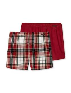 Schiesser Herren 2 Pack Boxershorts Baumwolle Web - Webboxer Boxershorts, Sortiert 7, XS EU von Schiesser