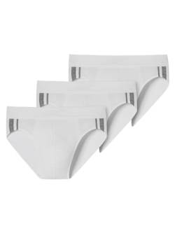 Schiesser Herren 3 PACK Slip Softbund und Streifen Bio Baumwolle - 95/5 Organic von Schiesser