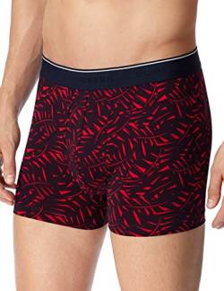 Schiesser Herren Boxershort Mikrofaser - Nachtschwärmer, Rot Floral_179076, 10/4XL von Schiesser