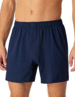 Schiesser Herren Boxershort für Männer weich und bequem ohne Gummibund Bio Baumwolle-Cotton Casual Unterwäsche, dunkelblau_180506, 10/ 4XL von Schiesser