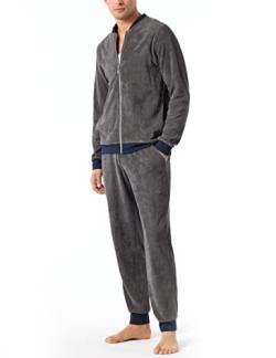 Schiesser Herren Leisure Suit Pyjamaset, Dunkelgrau, 48 EU von Schiesser
