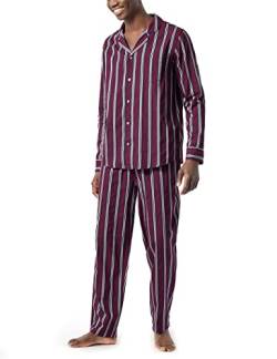 Schiesser Herren Pyjama Lang Pyjamaset, lila, 54 von Schiesser