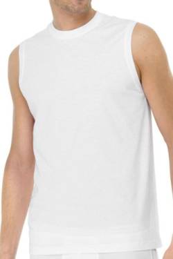Schiesser Herren Shirt 0/0 Arm (Doppelpack) Unterhemd, Weiß (100-weiss), L von Schiesser