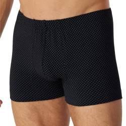 Schiesser Herren Short für Männer weich und bequem ohne Gummibund Bio Baumwolle-Cotton Casual Unterwäsche, schwarz_180504, 6/ L von Schiesser