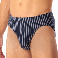 Schiesser Herren Slip-Baumwoll-Stretch blau Baumwolle Gestreift von Schiesser