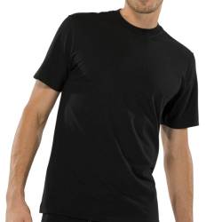 Schiesser Herren T-Shirt Unterhemd 2-pack, Schwarz (000-schwarz), XL von Schiesser