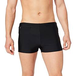 Schiesser Herren badebukser komfort med ben Badehose, Schwarz, 4XL EU von Schiesser