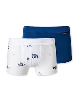 Schiesser Jungen 2 Pack Short mit weichem Bündchen Unterwäsche Feinripp-100% Organic Bio Baumwolle-Größe 92 bis 140 Boxershorts, Sortiert 2_180035, 98 (2er Pack) von Schiesser