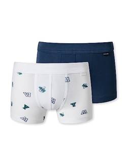 Schiesser Jungen 2 Pack Short mit weichem Bündchen Unterwäsche Feinripp-100% Organic Bio Baumwolle-Größe 92 bis 140 Boxershorts, Sortiert 3_180035, 98 (2er Pack) von Schiesser