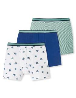 Schiesser Jungen 3 Pack Boxershorts-95/5 Organic Bio Baumwolle-Größe 92 bis 140 Unterwäsche, Sortiert 2_181051, 104 (3er Pack) von Schiesser