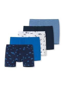 Schiesser Jungen 5 Pack Boxershort Unterhosen - 95/5 Organic Bio Baumwolle Größe 92 Bis 140 Unterwäsche, Sortiert 4_173129, 116 EU von Schiesser