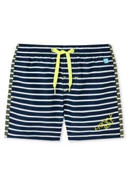 Schiesser Jungen Badeshorts Boardshorts, blaugemustert, 98 von Schiesser