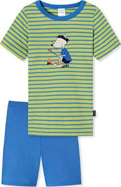 Schiesser Jungen Boys' Short Pyjamaset, Blau I, 140 EU von Schiesser