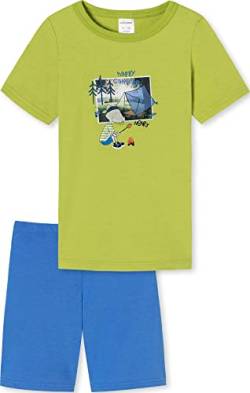 Schiesser Jungen Boys' Short Pyjamaset, Grün (Ii), 140 EU von Schiesser