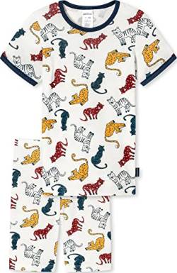 Schiesser Jungen Kurzer Schlafanzug Pyjamaset, beige, 116 von Schiesser
