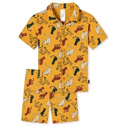 Schiesser Jungen Pyjama Kurz Pyjamaset, gelb, 140 von Schiesser