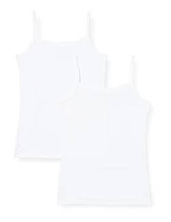 Schiesser Mädchen 2 PACK Unterhemd mit Spaghetti Träger - 95/5 Organic Bio Baumwolle - Größe 140 bis 176 von Schiesser