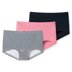 Schiesser Mädchen 3 PACK Unterwäsche Shorts weiches Bündchen - 95/5 Organic Bio Baumwolle - Größe 140 bis 176 von Schiesser