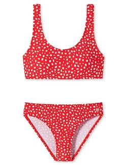 Schiesser Mädchen Bustier Bikini-Set, rot gepunktet, 152 von Schiesser