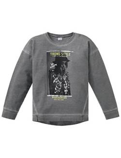 Schiesser Mädchen Fashion Blog Sweatshirt T Shirt, Grau (Dunkelgrau 205), 116 EU von Schiesser