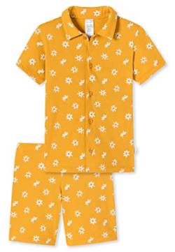Schiesser Mädchen Pyjama Kurz Pyjamaset, gelb, 116 von Schiesser