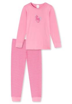 Schiesser Mädchen Schlafanzug Set Pyjama Lang - 100% Organic Bio Baumwolle - Größe 92 Bis 140 Pyjamaset, Rosa_173858, 92 von Schiesser