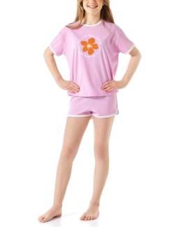 Schiesser Mädchen Schlafanzug Set Pyjama kurz-100% Organic Bio Baumwolle-Größe 140 Pyjamaset, rosa_180950, 176 von Schiesser