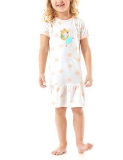 Schiesser Mädchen Schlafanzug Set Pyjama kurz-100% Organic Bio Baumwolle-Größe 92 bis 140 Nachthemd, Off-White_181035, 128 von Schiesser