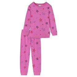 Schiesser Mädchen Schlafanzug Set Pyjama warme Qualitäten Frottee-Fleece-Interlock-Größe 92 bis 140 Pyjamaset, pink_179955 von Schiesser