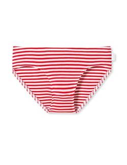 Schiesser Mädchen Slip Unterhosen Unterwäsche, rot gestreift, 98 von Schiesser