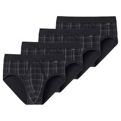 Schiesser - Original Classics Feinripp - Sportslip mit Eingriff - 172691-4er Pack (9 Schwarz) von Schiesser