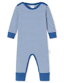 Schiesser Unisex Baby Anzug mit Vario Fuß Kleinkind-Schlafanzüge, Royalblau weiß gestreift, 56 von Schiesser