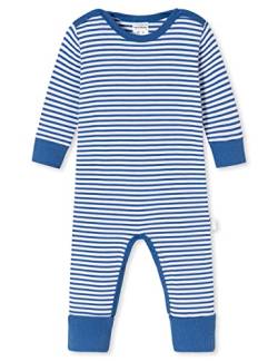 Schiesser Unisex Baby Anzug mit Vario Fuß Kleinkind-Schlafanzüge, Royalblau weiß gestreift, 74 von Schiesser